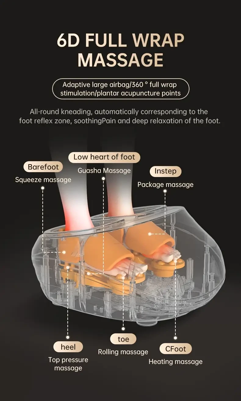 MASSTECK Shiatsu Foot Massager with Heat Deep Kneading Relief for Home & Office