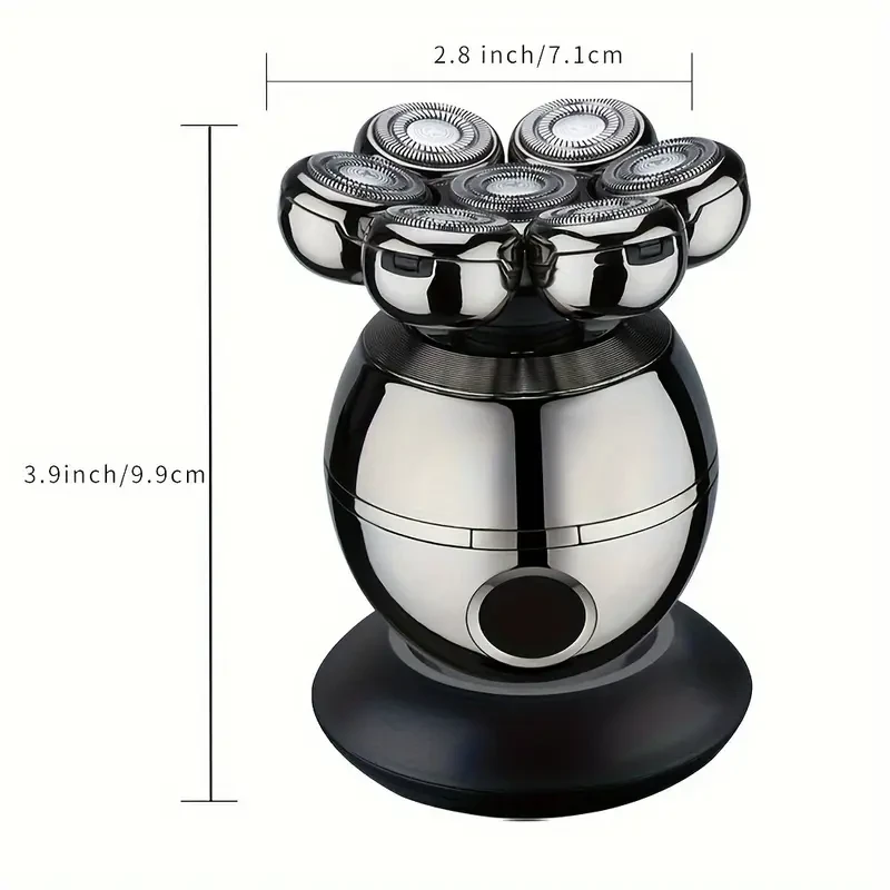 GERTZY 5-in-1 Electric Head Shaver for Bald Men Cordless, Rechargeable, LED Display