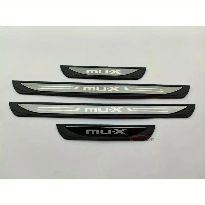 Carhanson MUX Door Sill Scuff Plate Covers For Isuzu MU-X (2023)