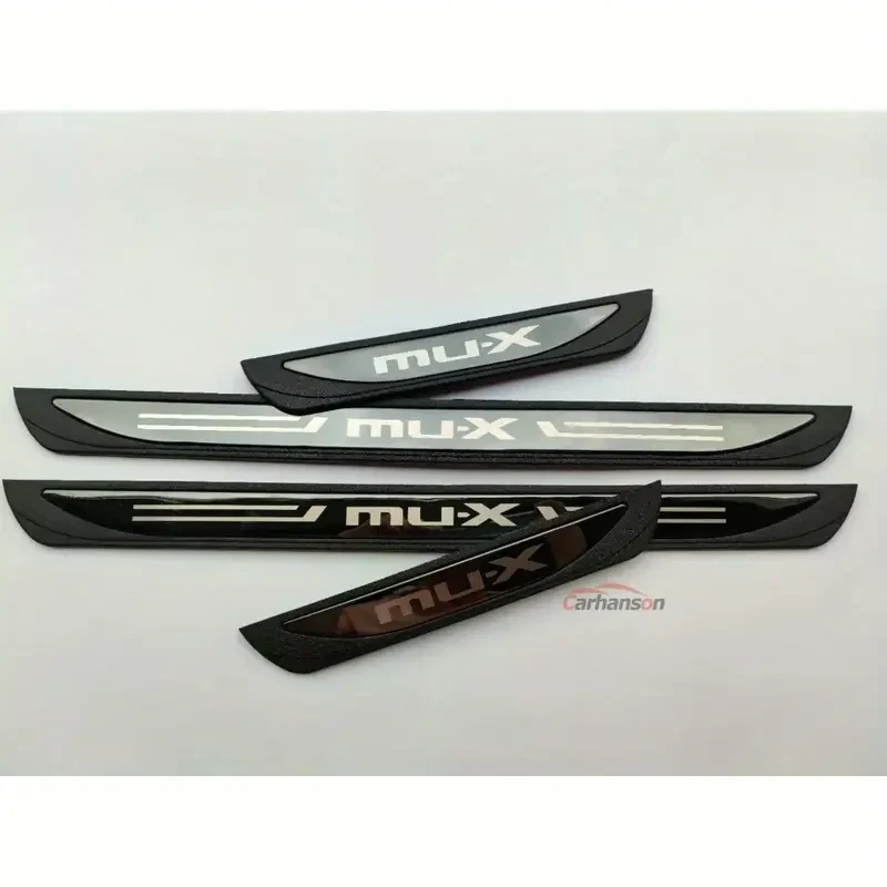 Carhanson MUX Door Sill Scuff Plate Covers For Isuzu MU-X (2023)