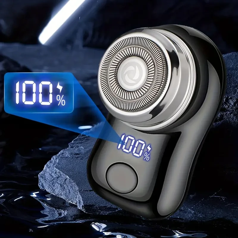 MIGUAN Mens Electric Shaver USB-Rechargeable, LED Display, Compact Travel Design