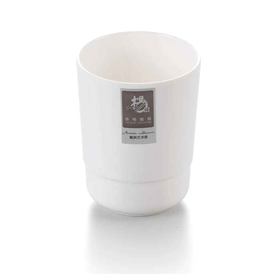 Melamine Tall Cup White 7.1cmx9.3cm
