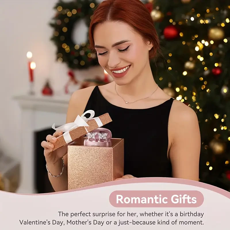 Kinglucky YI121 Wireless Clip-On Headphones  Detachable Gemstone Earrings, Hi-Res EQ Sound, Noise Cancellation, Type-C Charging Elegant tech meets clear wireless audio