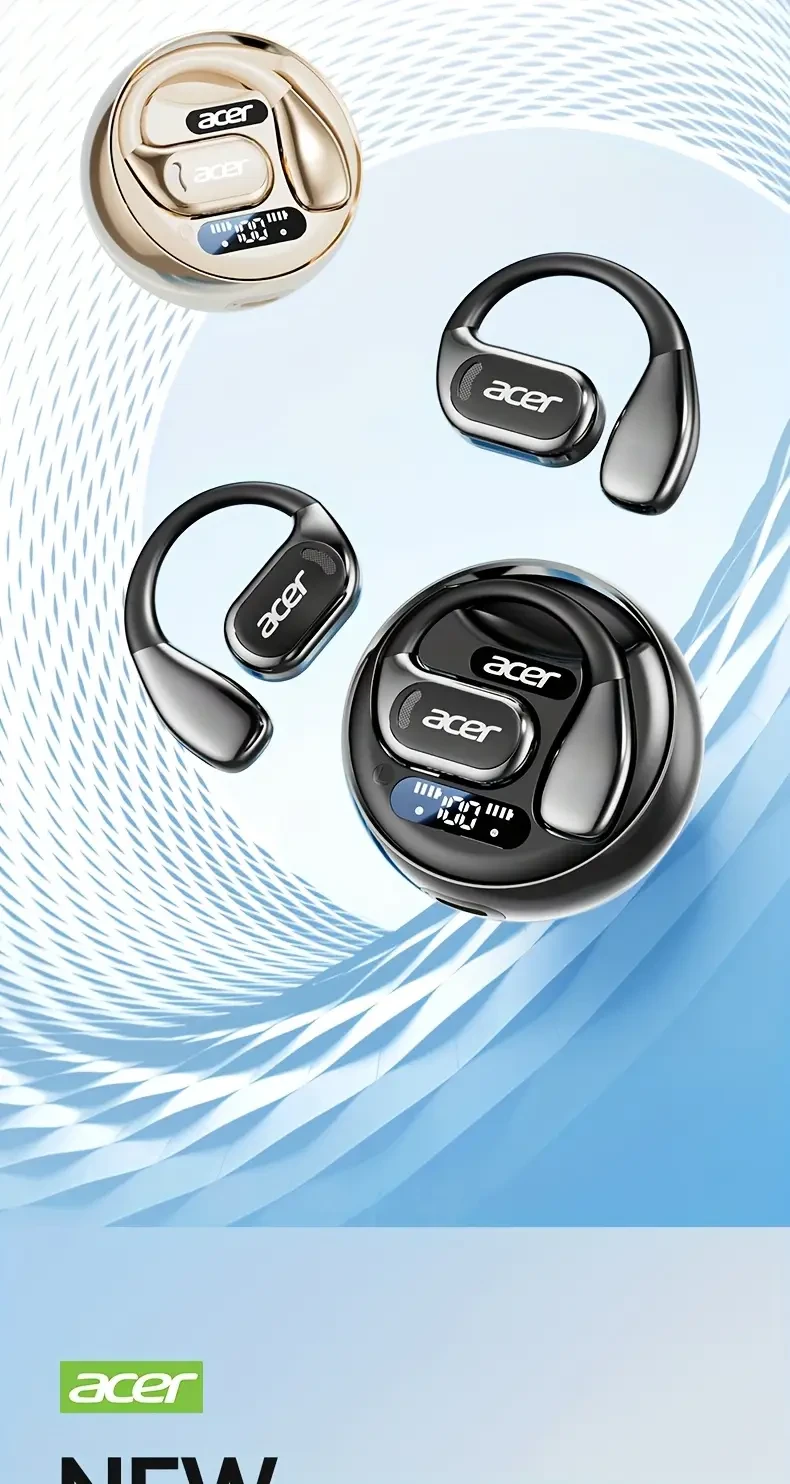Acer OHR510 Pure Bass Sound Wireless Earbuds  Sport-Ready, Long Battery Life, Modern Over-Ear Fit