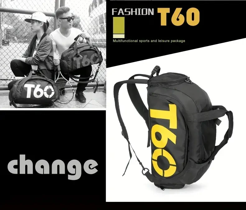 T 6 Ultralight Sports & Travel Gym Bag  Portable, Durable, All-Day Carry