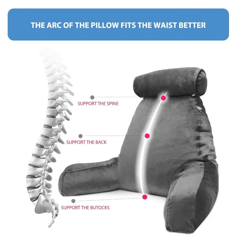 Luxdream Bed Reading Pillow Husband Cushion  Soft, Supportive & Stylish