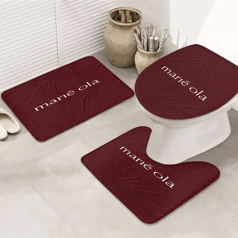 Marie Ola Themed Bathroom Mat Set Soft, Absorbent & Elegant