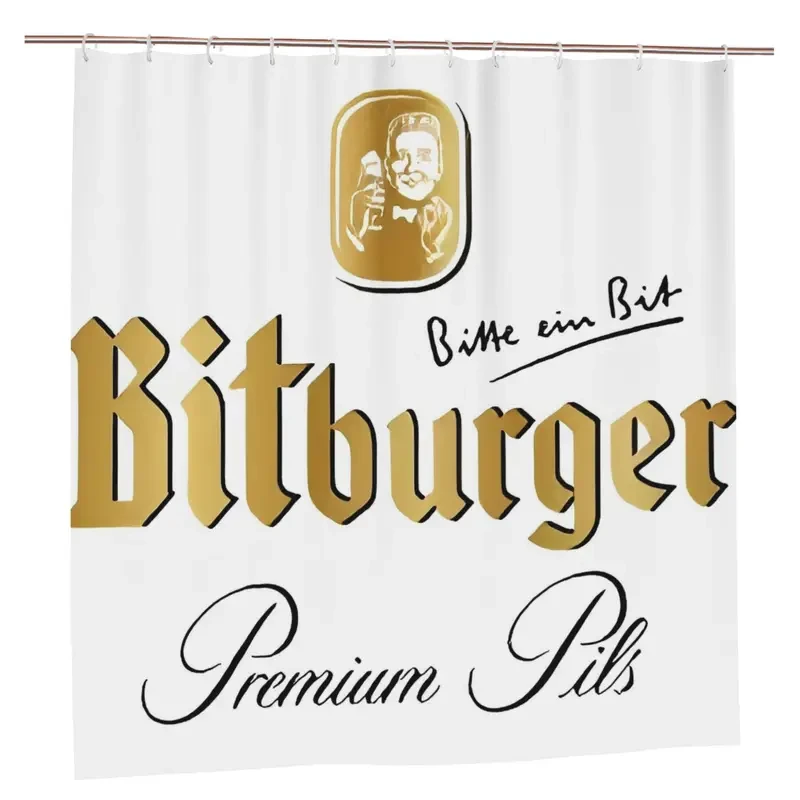 Bitburger Logo Licensed Shower Curtain Stylish, Durable & Authentic