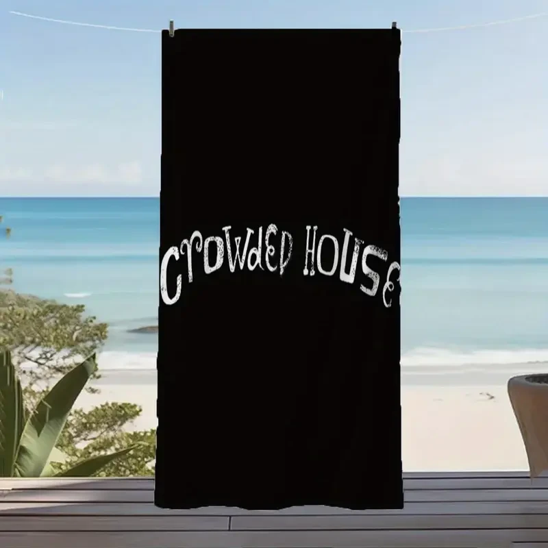 Crowded House Official Logo Beach Towel Soft, Stylish & Fan-Favourite