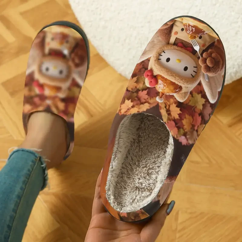 Kuromi Plush Slippers  Adorably Soft, Cozy & Non-Slip