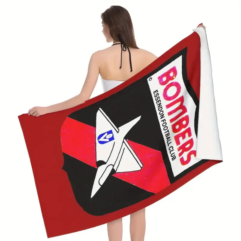 Essendon Bombers Design Beach Towel  Bold, Soft & Sporty