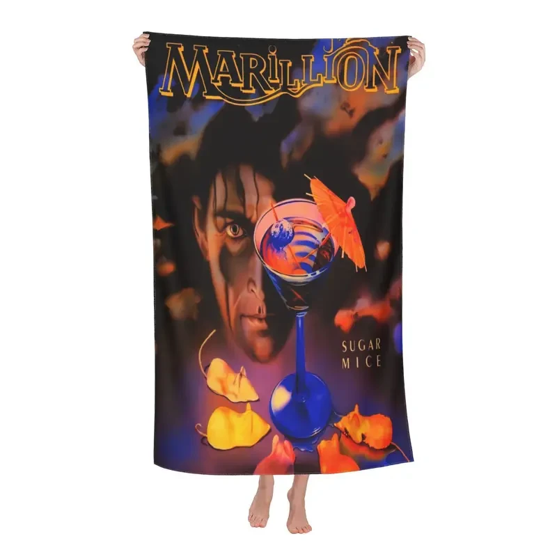 Marillion-Themed Microfiber Beach Towel  Soft, Quick-Dry & Official Fan Favorite Perfect for music lovers, beach days, and trave