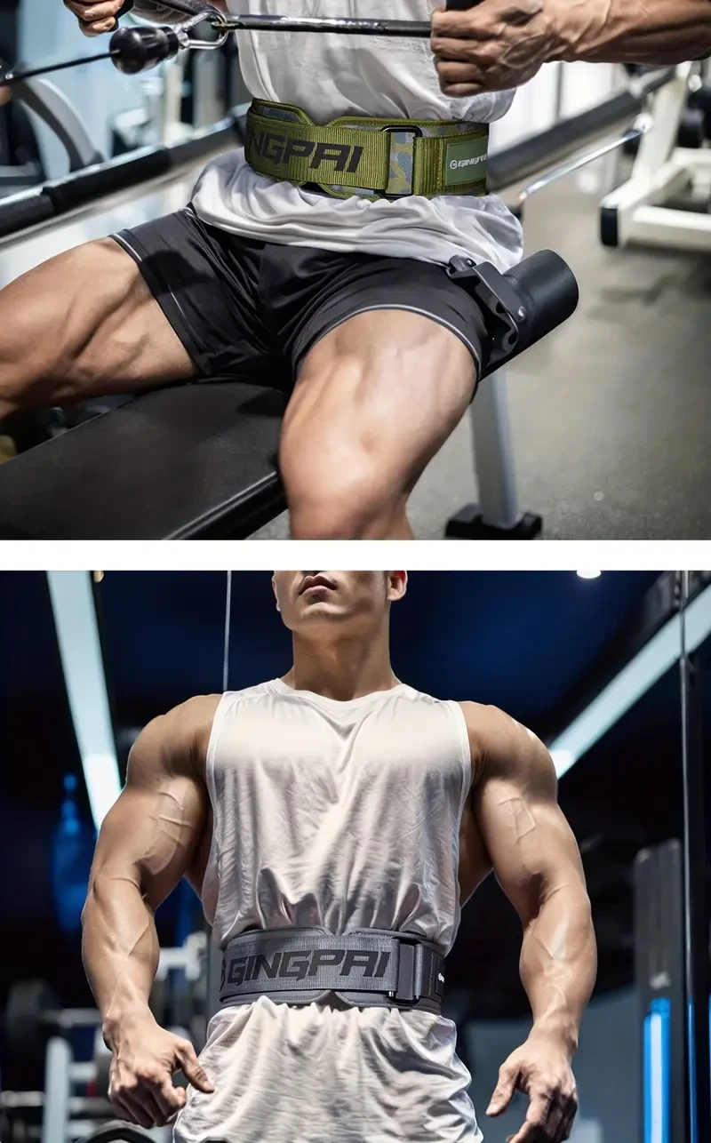 GINGPAI Professional Fitness Belt  Strong, Adjustable & Supportive