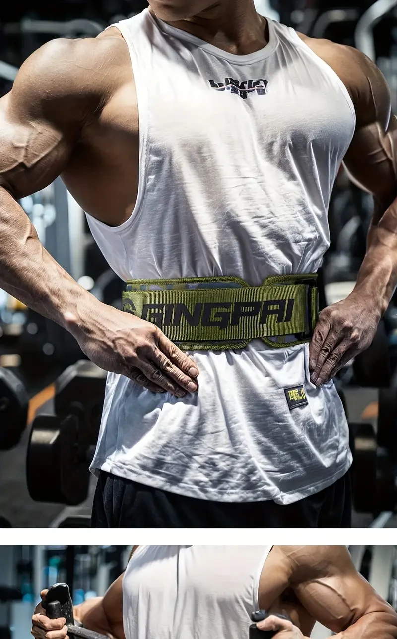 GINGPAI Professional Fitness Belt Strong, Adjustable & Supportive