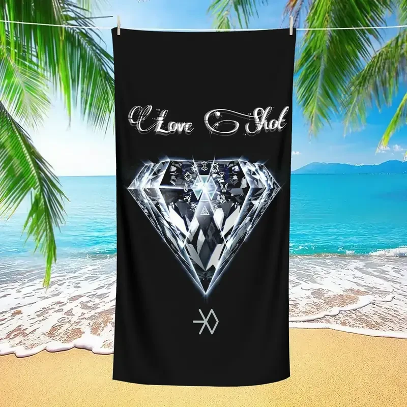 EXO 2-in-1 Foldable Beach Towel & Storage Bag  Stylish, Quick-Dry & Travel-Ready