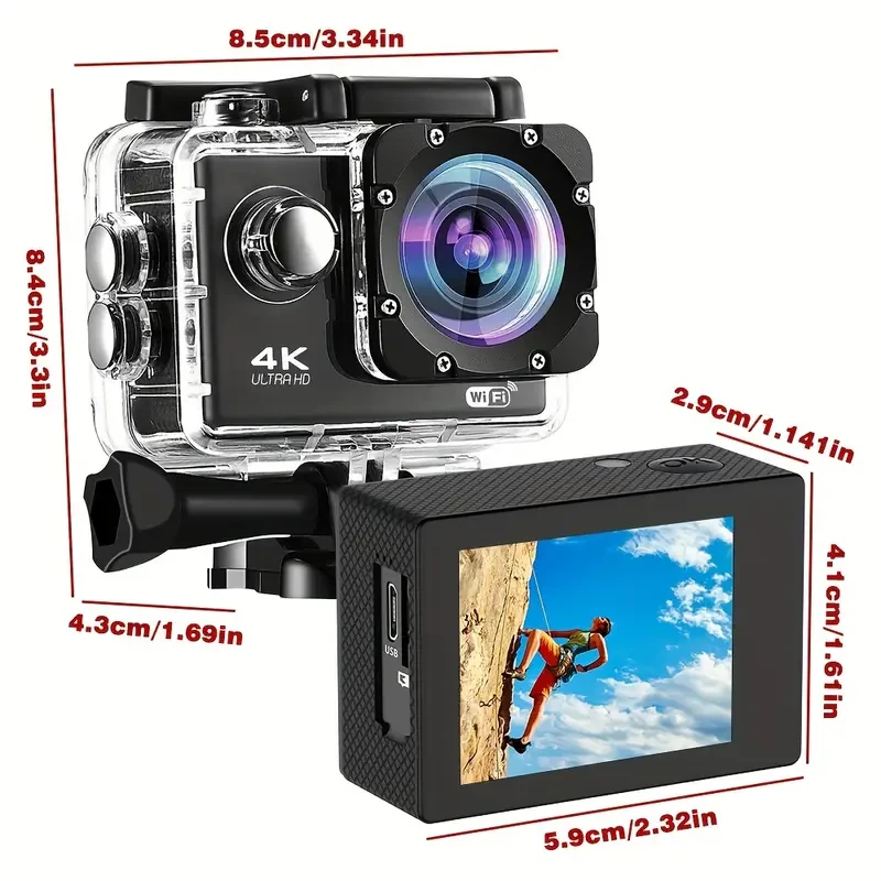 OURLIFE 4K HD Action Camera  Powerful, Compact & Adventure-Ready