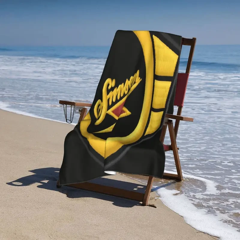 Simson Emblem Quick-Dry Beach & Gym Towel Bold, Premium & Ultra-Soft