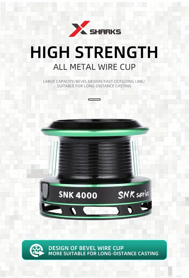 X-Sharks High-Performance Carp Fishing Reel  Durable, Powerful & Versatile