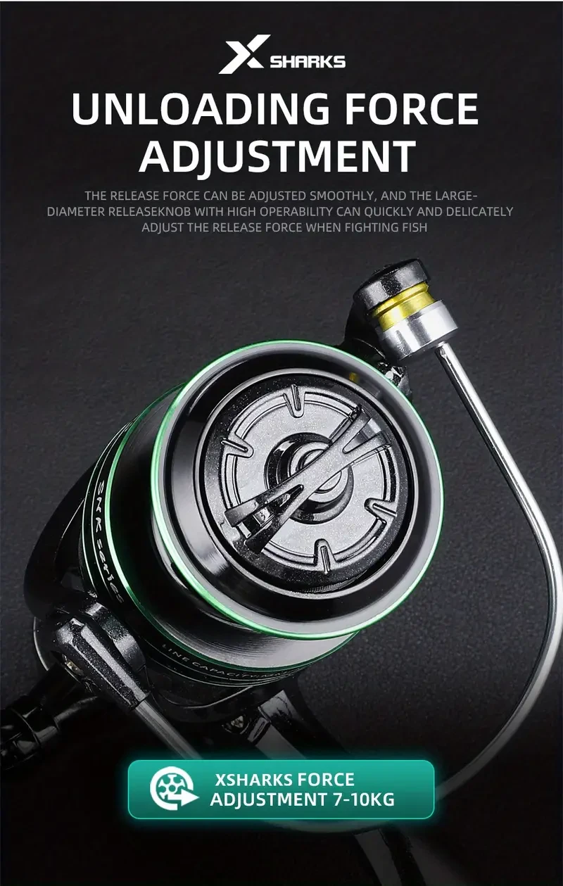 X-Sharks High-Performance Carp Fishing Reel  Durable, Powerful & Versatile