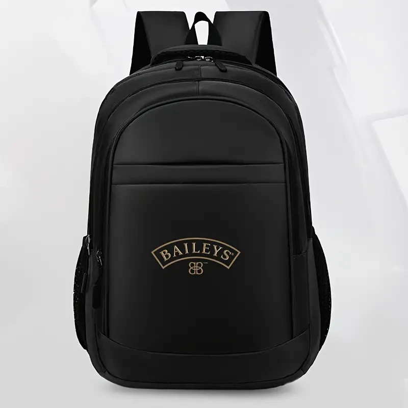 Baileys Logo Branded Backpack  Stylish and Durable Daypack for School, Travel, and Short Trips