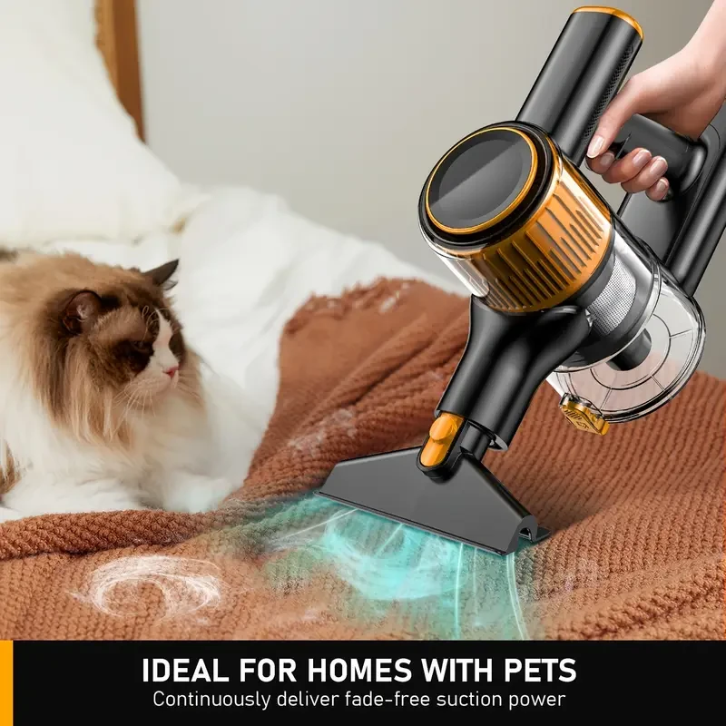 SUXIANGVAC High Suction Power Home Vacuum Cleaner  Cordless, 8-in-1 Combo with LED Display