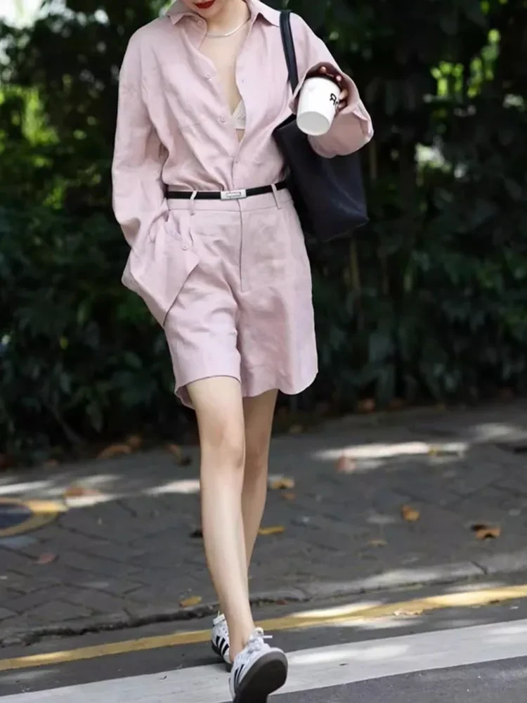 Two Piece Womens Linen Set