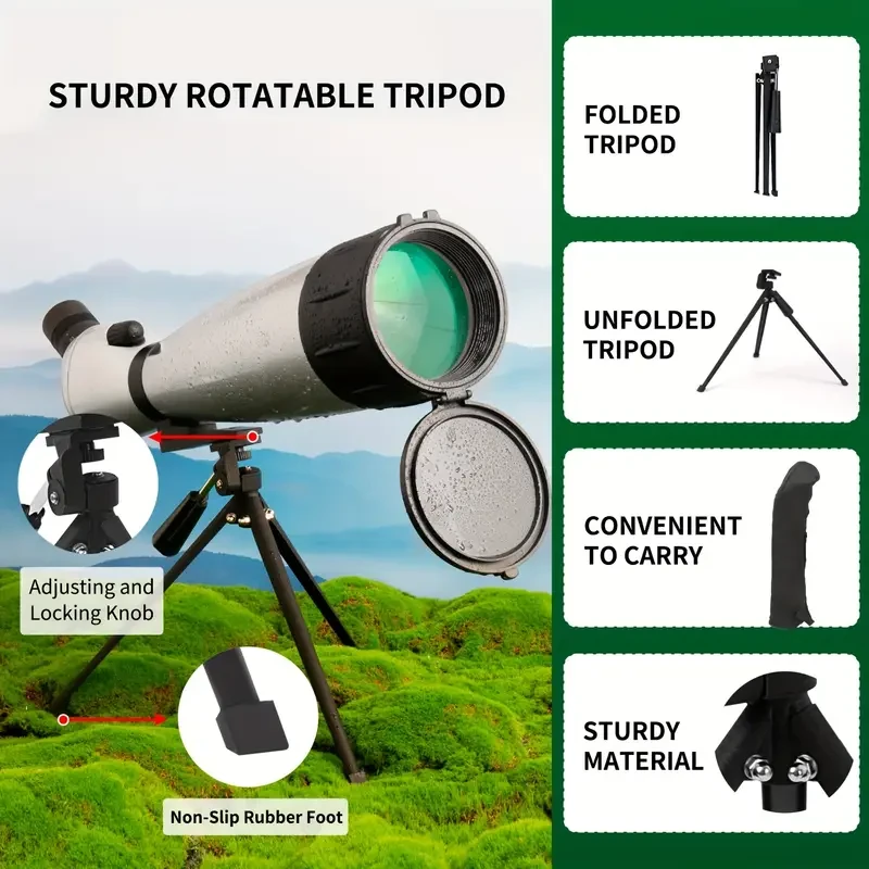 HD 33-100X100 Spotting Scope High-Powered Optical Clarity for Long-Range Viewing