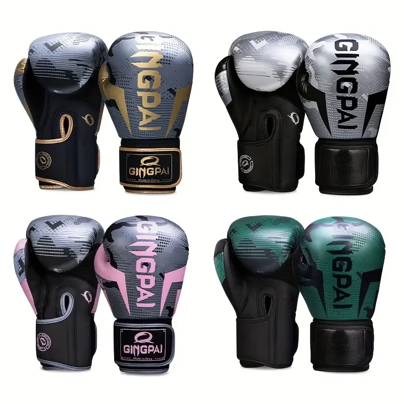 GINGPAI Boxing Gloves  Professional Sanda, Muay Thai, and Combat Training Gloves for Fitness Enthusiasts