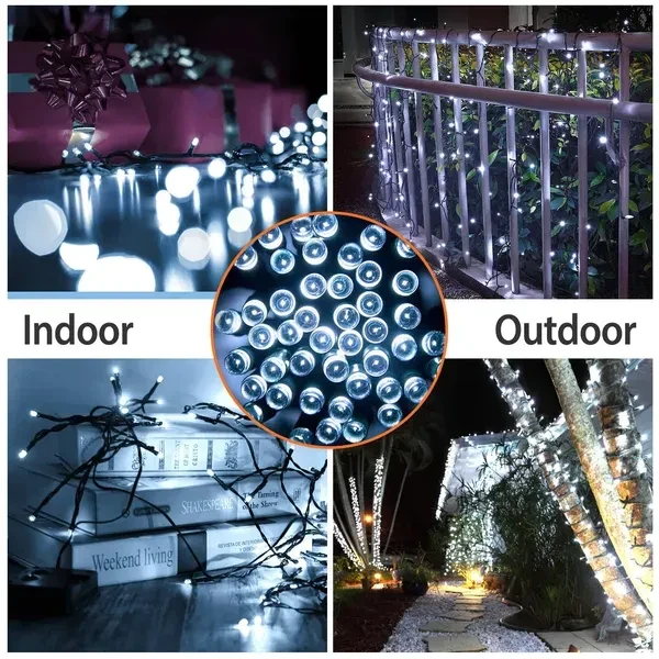Solar String Lights LED Solar Power Fairy String Light 22M
