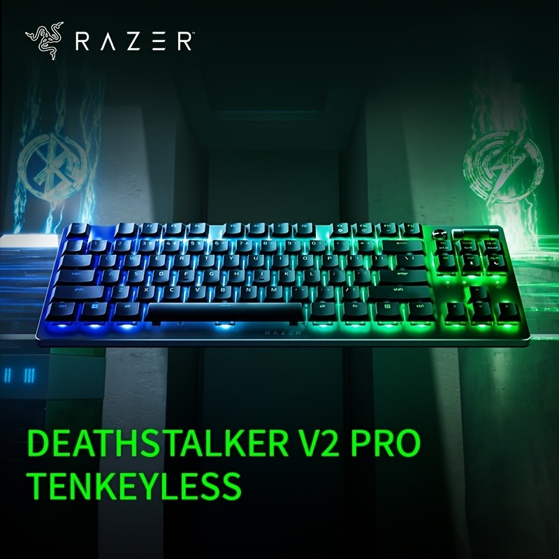 Razer DeathStalker V2 Pro Wireless Low-Profile Optical Gaming Keyboard  Ultra-Slim, Wireless, Chroma RGB