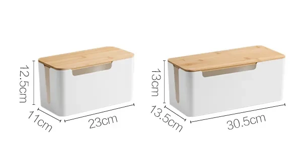 Wire Data Cable Storage Box Power Strip Charger Socket Power Strip Cable Organizer Desktop Finishing Artifact