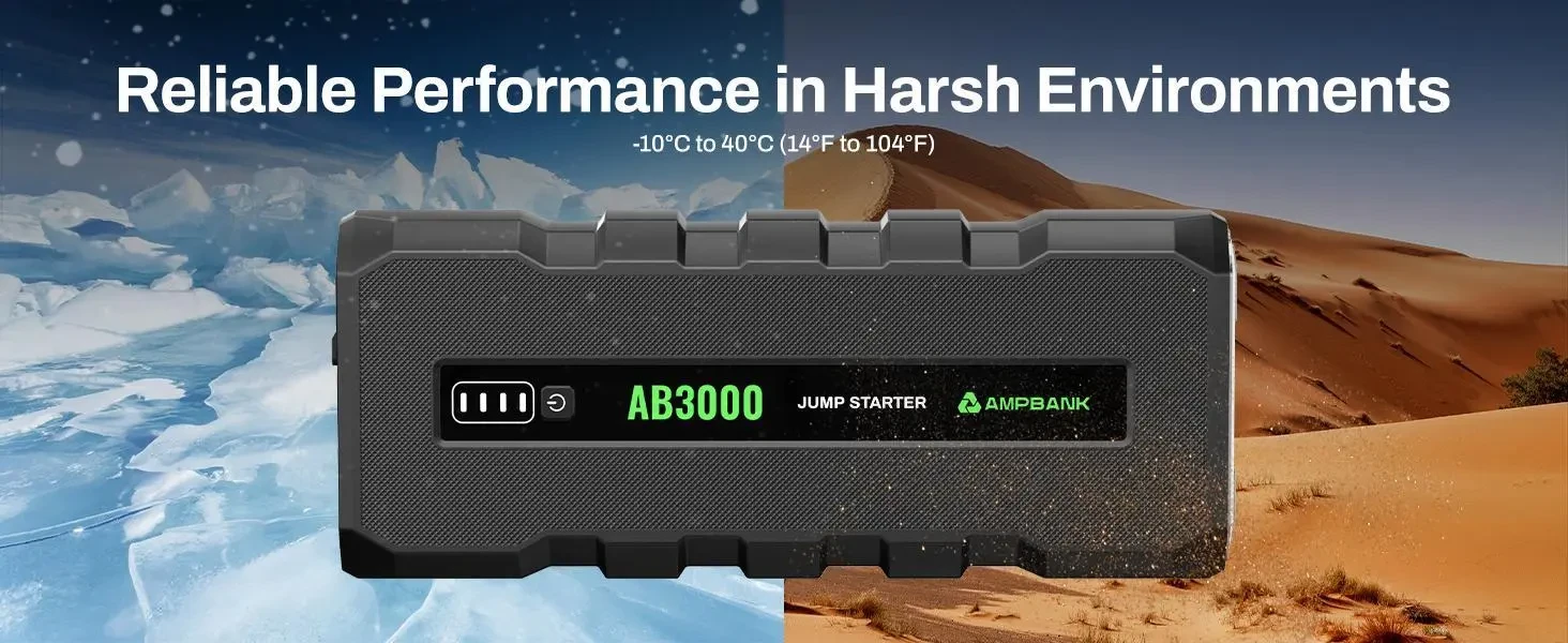 3000A Car Emergency Starting Power Supply 12V Portable Battery Starter Suitable For 6.0L Gasoline And 4.0L Diesel Engines