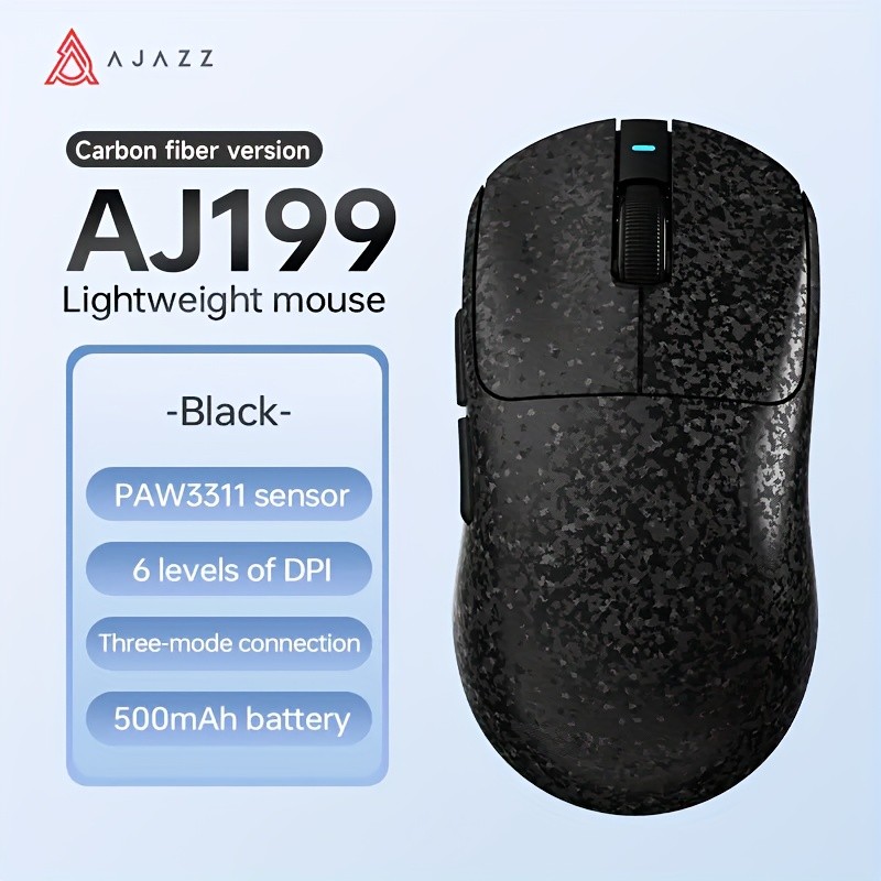 AJ199 Carbon Fiber Wireless Tri-Mode Mouse