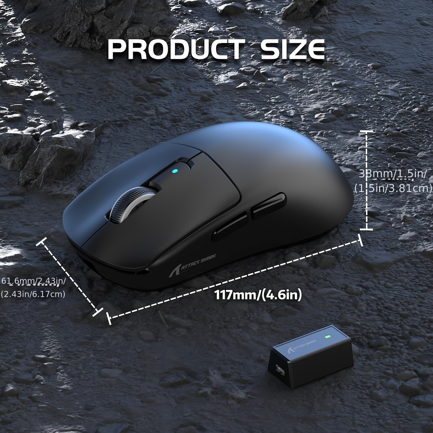 ATTACK SHARK R6 Wireless Gaming Mouse