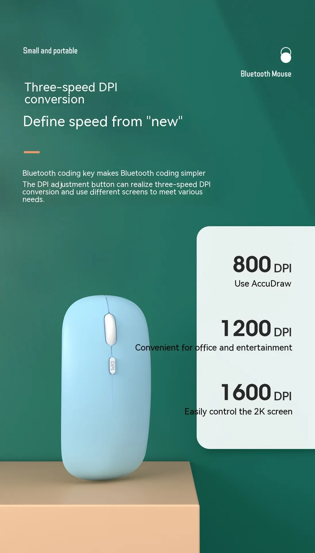 Wireless Charging Bluetooth Mouse Mute Portable Laptop Girl Bluetooth Charging Mouse