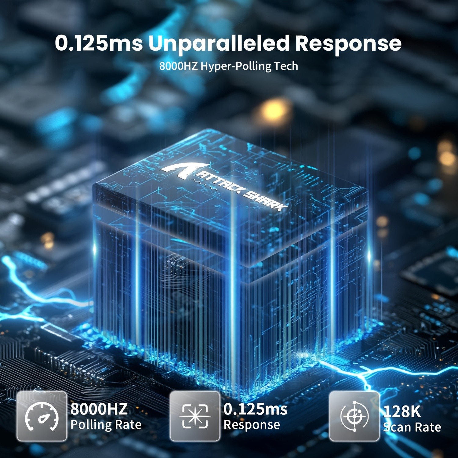 ATTACK SHARK X68 HE 8KHz Rapid Trigger Magnetic Gaming Keyboard