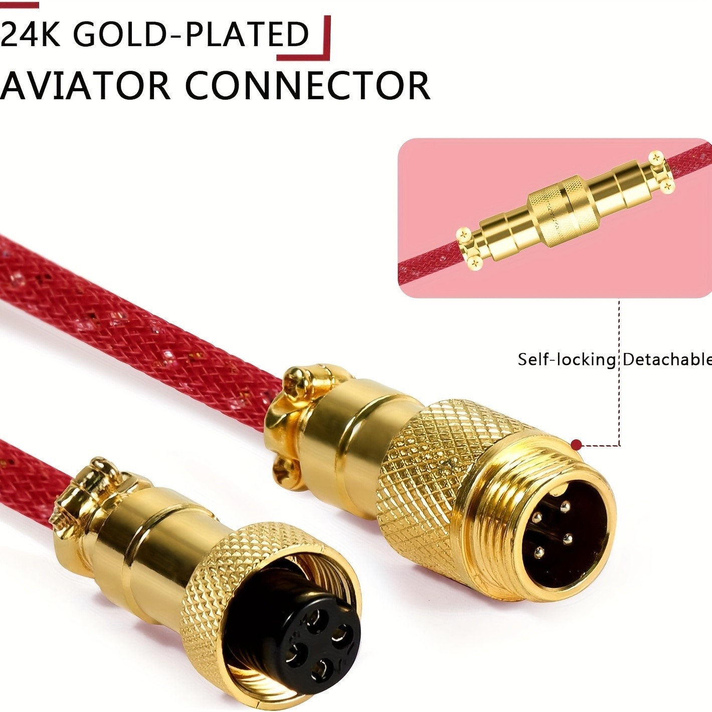 ATTACK SHARK C03 Coiled USB-C Cable