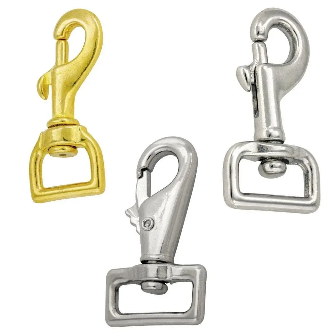SNAPHOOKS SQUARE EYE SWIVEL ASSORTED