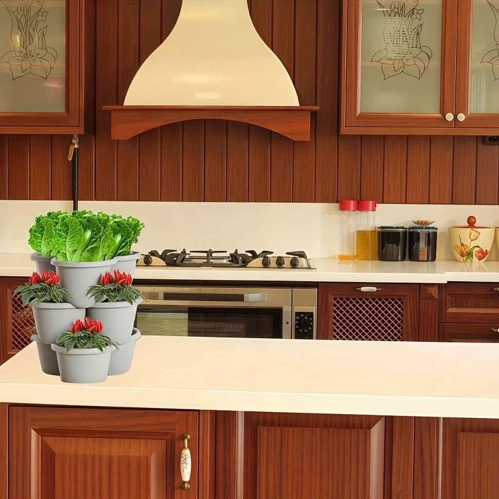 4-Tier Stackable Multi-Layer Planter  Modern, Movable & Beautifully Practical