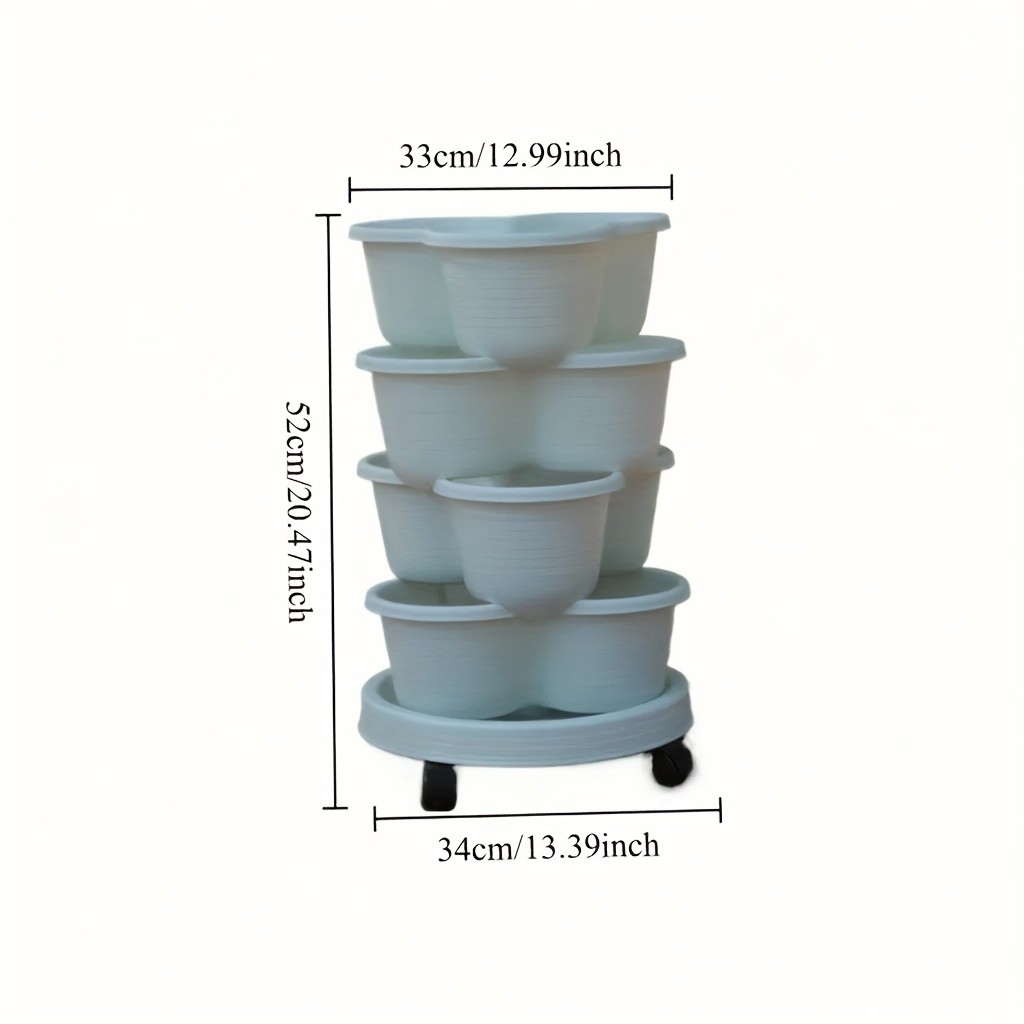 4-Tier Stackable Multi-Layer Planter  Modern, Movable & Beautifully Practical
