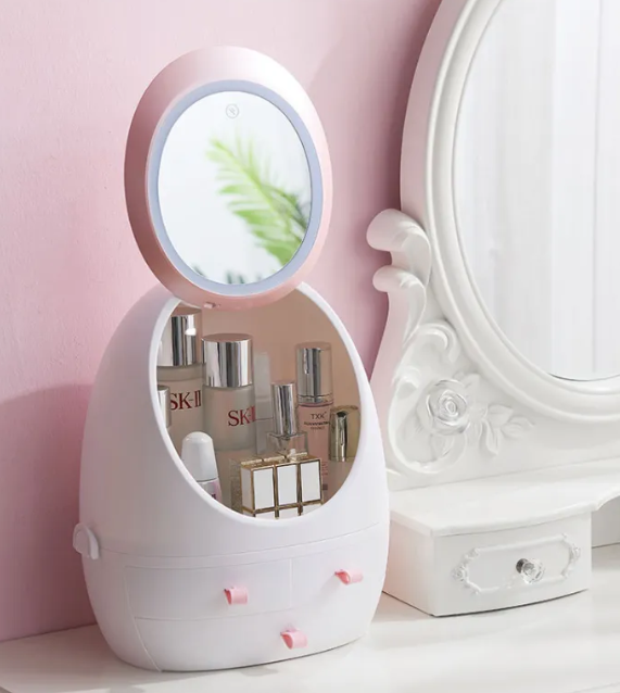 LED Makeup Mirror with Adjustable Lighting and Touch Controls