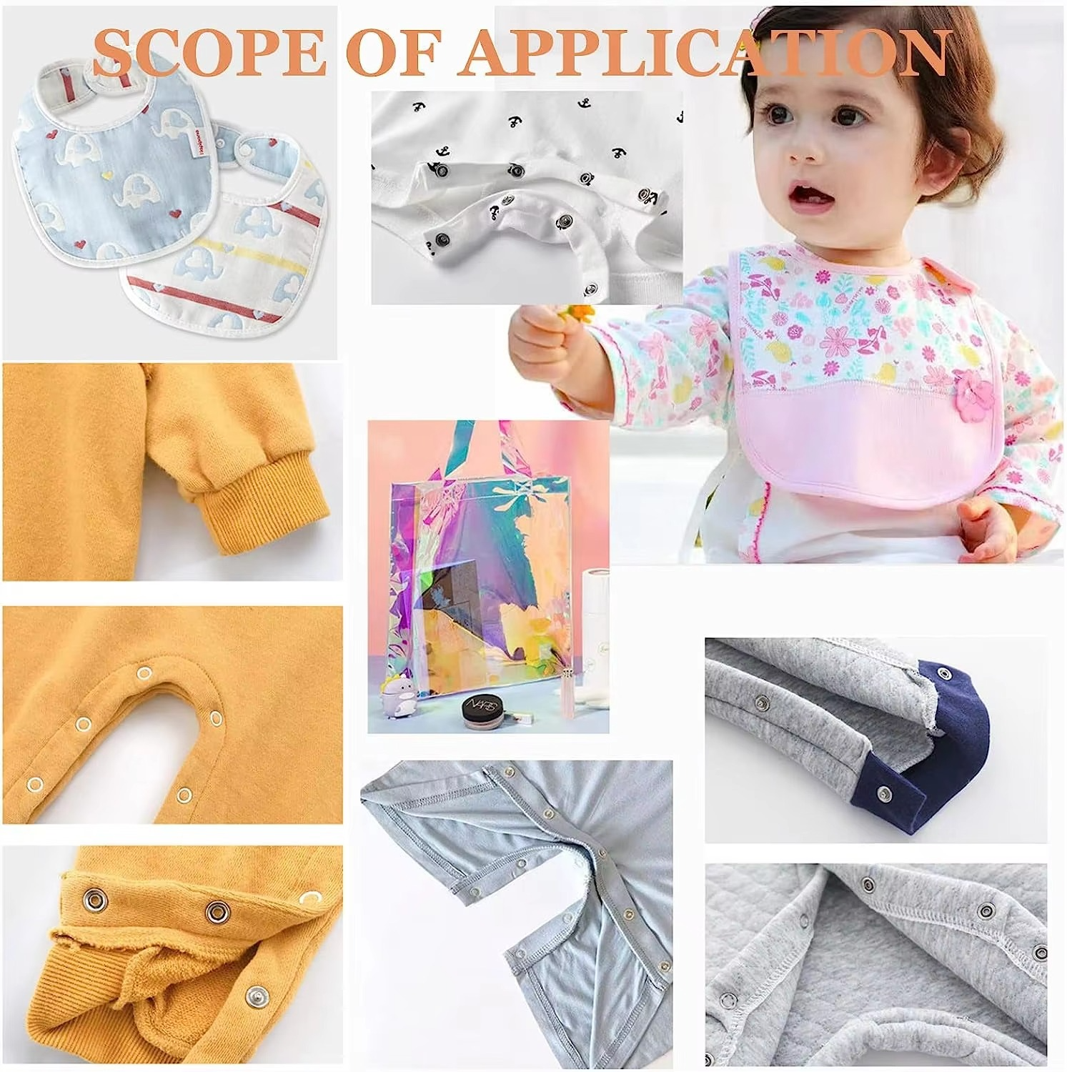 CraftFix Metal Prong Snap Button Kit  Complete Stud & Pliers Set for Sewing Projects