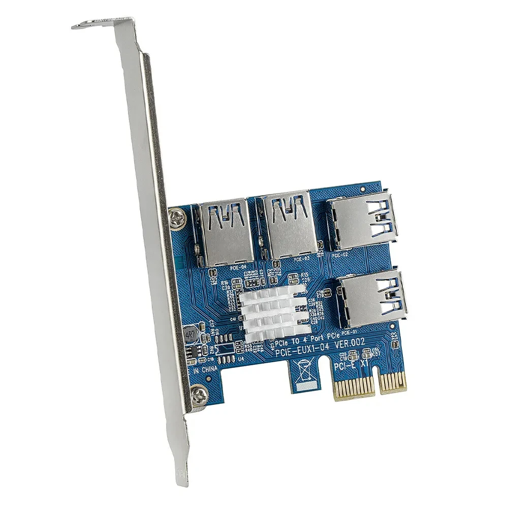 One To Four Riser Card PCIE Display Extension Cable