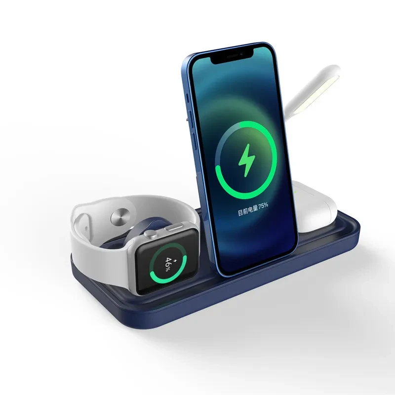 Compatible with Apple, Iphone 11Pro Xsmax Pwatch Watch Fan Charger For Five In One Wireless Charging