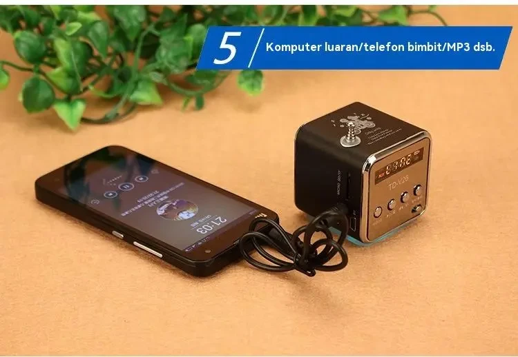 Outdoor Portable Bluetooth Walkman Subwoofer Small Speaker TDV26