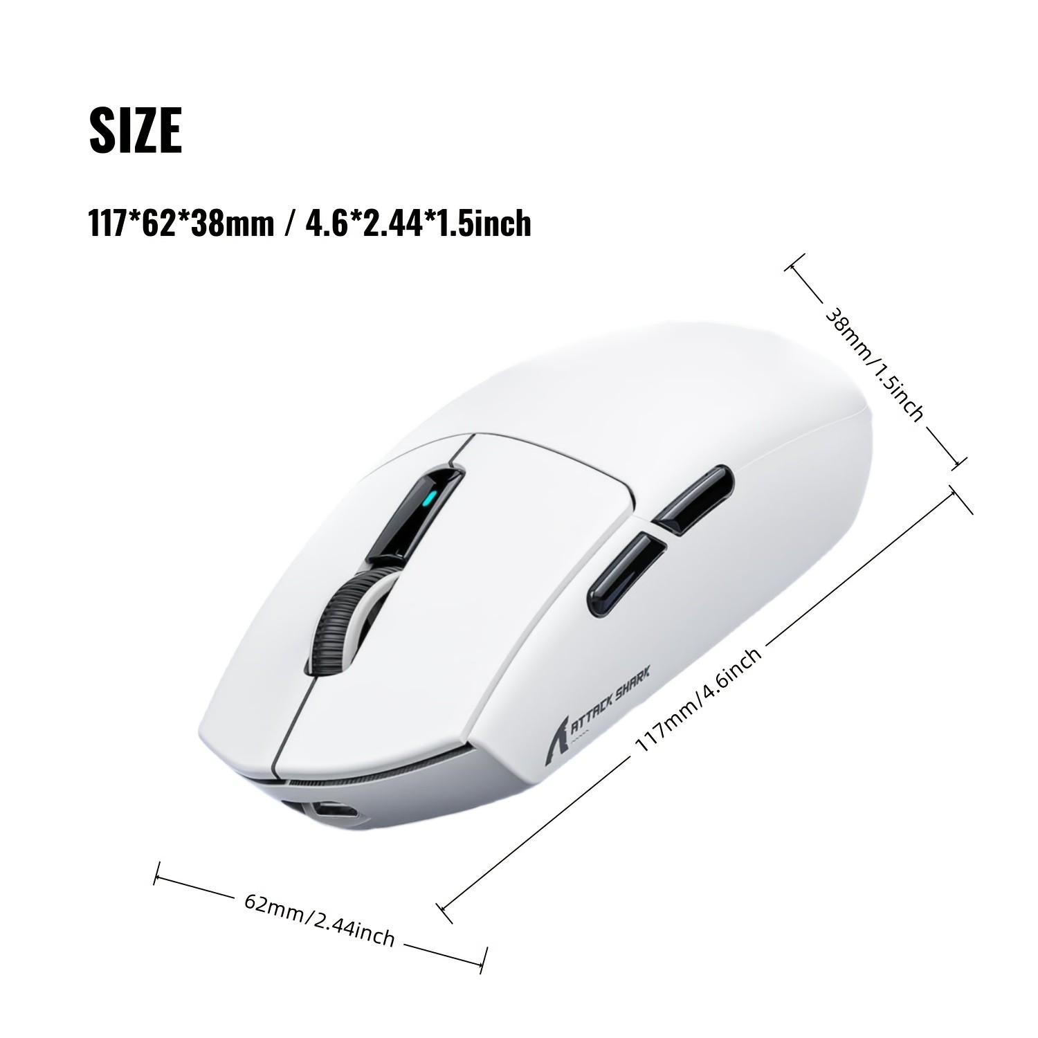 ATTACK SHARK G3 Tri-Mode Wireless Gaming Mouse  Ultimate Precision for NZ Gamers