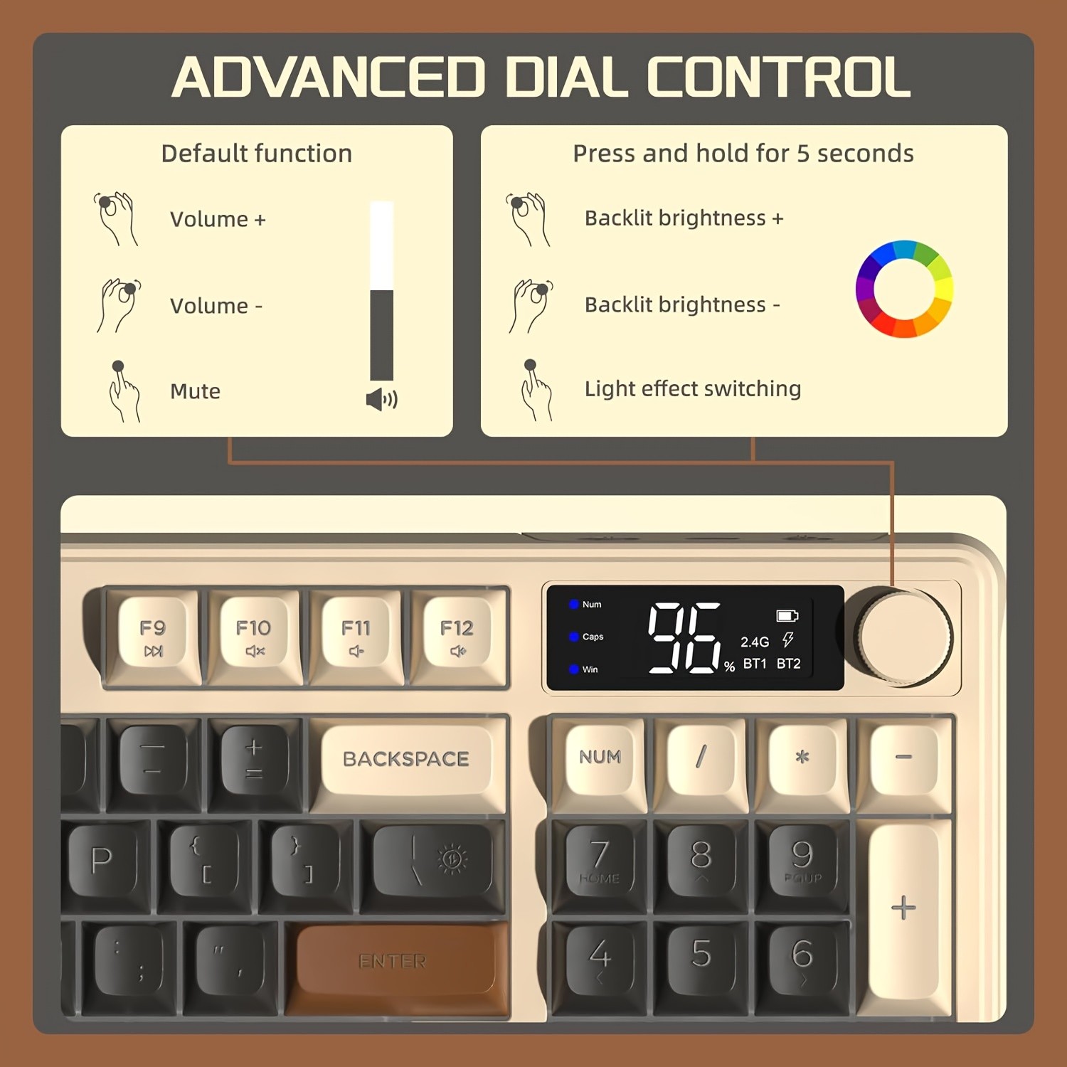 M96 Wireless Gaming Keyboard Smart, Stylish Control for NZ Gamers and Everyday Use