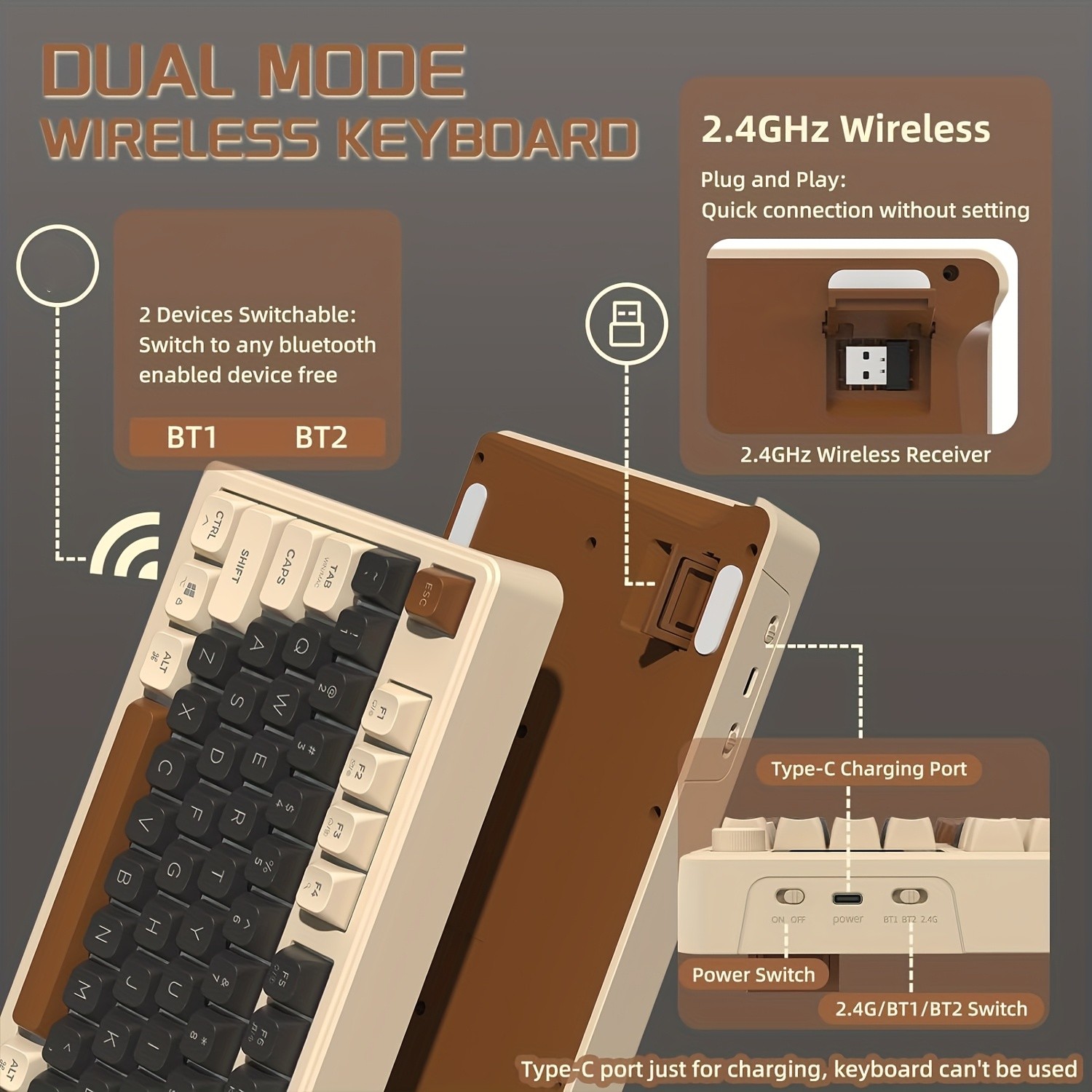 M96 Wireless Gaming Keyboard Smart, Stylish Control for NZ Gamers and Everyday Use
