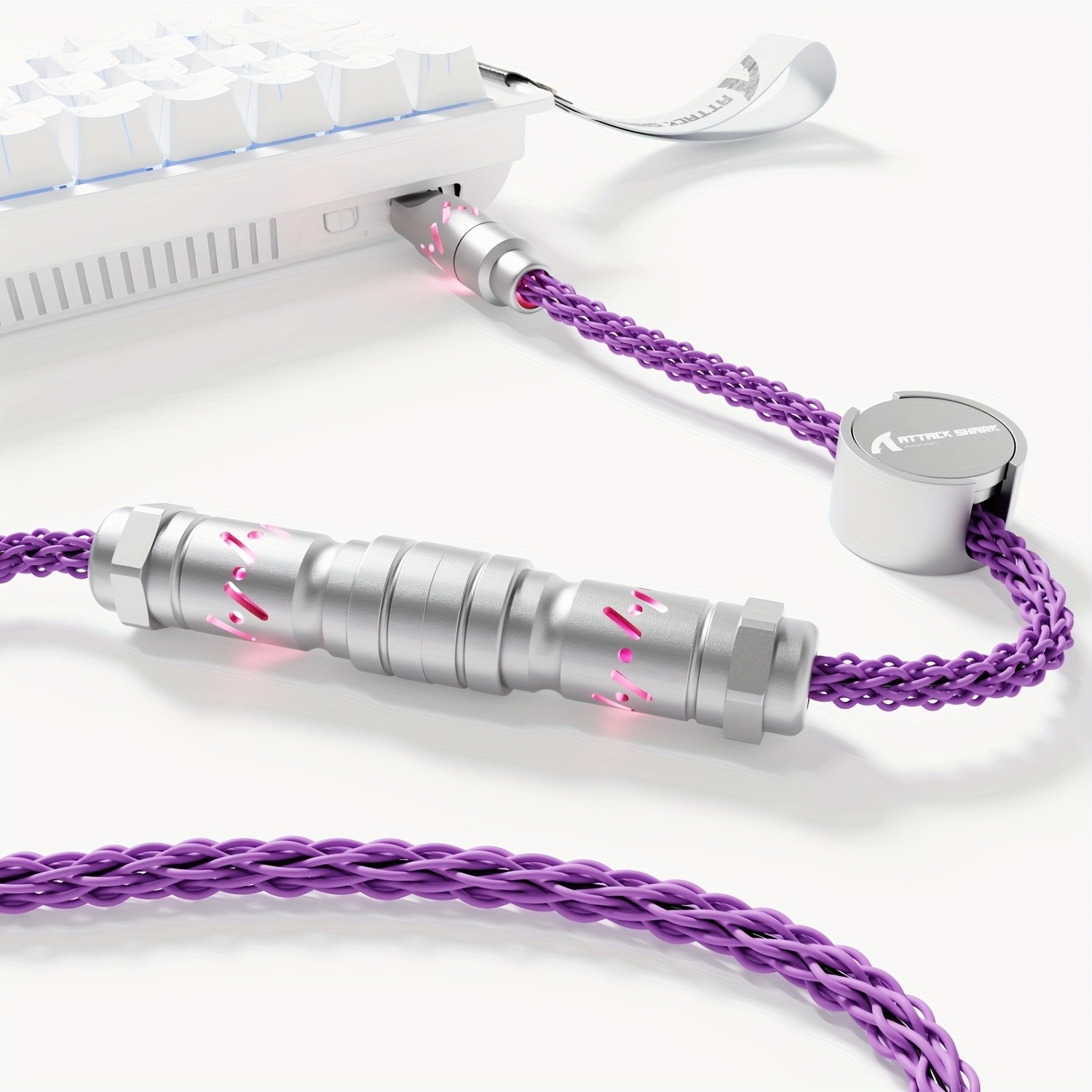 ATTACK SHARK C07 RGB Cable  Magnetic, Smart, and Stylish Power for NZ Setups