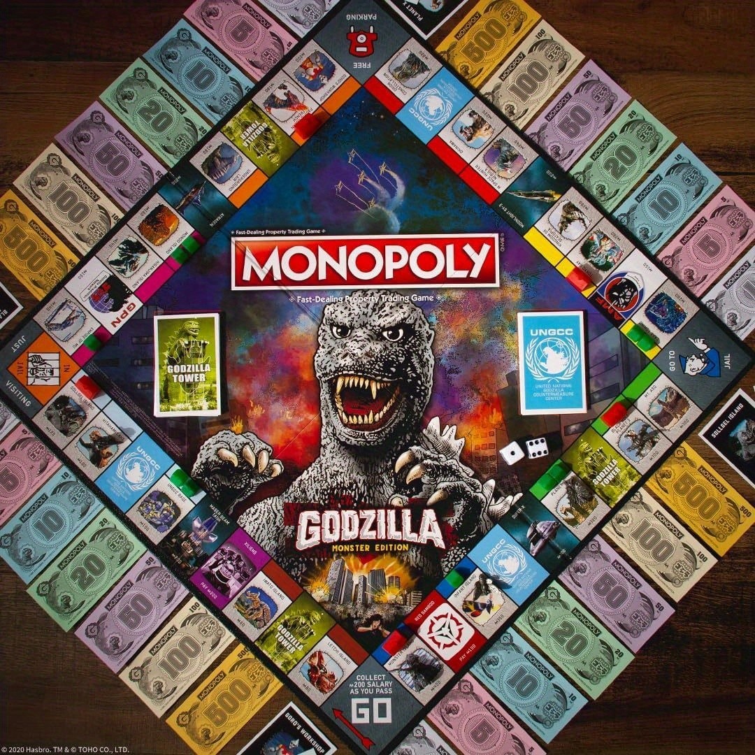 Hasbro Monopoly Monster  Collectible Kaiju Edition for Epic Family Party Game Nights